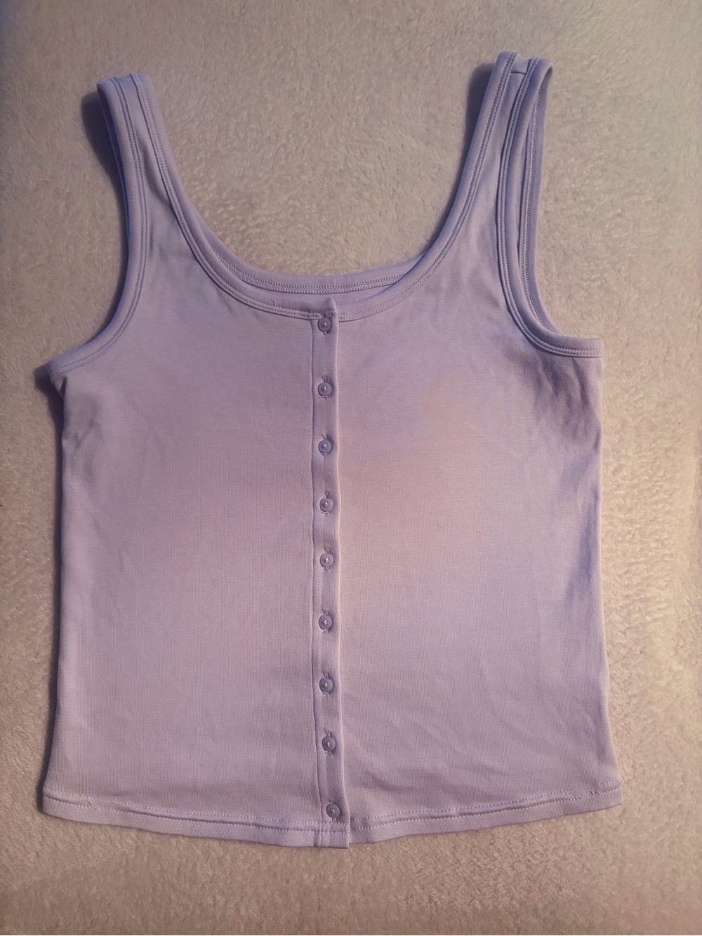 GAP Lilac Button-Front Tank Top - Women